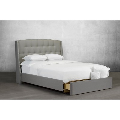 King Upholstered Bed R-194 with drawer